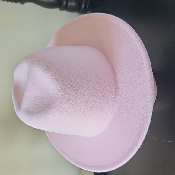 Light Pink Fedora Hat - Picture 2 of 5